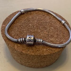 Pandora iconic silver charm bracelet